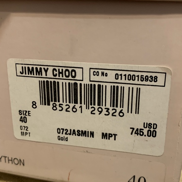 NIB ***Jimmy Choo Python sandals *** - Picture 7 of 8